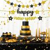 Happy New Year Decoration Banner 2026, Happy New Years Banners, New Years Sign NYE Banner for 2026 New Year Eve Party Supplies