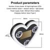 Universal Solar LED Heart Car Light 1Pc Neon Window Decoration Perfect Gift
