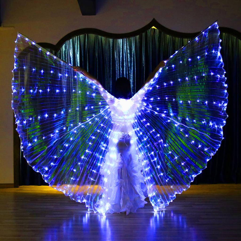 LED Wings Adult Children Costume Cape Circus Led Luminous Costumes Party Show Led Isis Wings Dancewear Performance Clothing