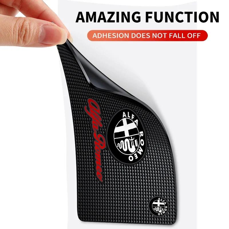 2026 Hot Alfa Romeo 1PCS Car Dashboard Silicone Non Slip Mat Phone Holder Anti-skid Pad For Alfa Romeo Sportiva 156 Stelvio Giul