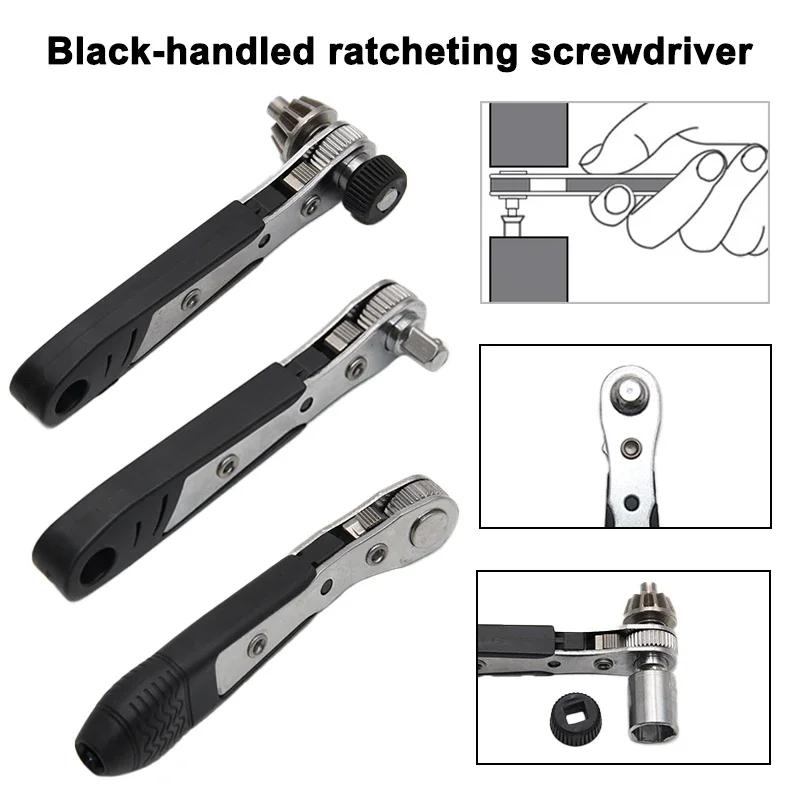 Mini Bit Ratchet Wrench Bit Nozzle Handle Screwdriver Hexagon Torx Bit Nozzle Socket Wrench Screwdriver Tools Auto Repair Tools
