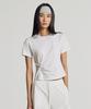 Nyuballanseu Nbneg2W582 / Women Frozen Twisted Short Sleeve Tee (White)