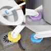 Upgrade Toilet Brush Kit with Disposable Replacement Heads, Long-Handle Hygienic Bathroom Cleaning Brush for Home WC Accessories