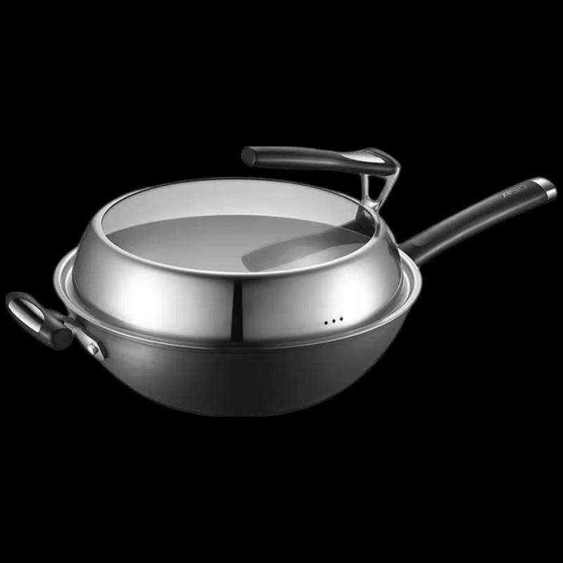 ASD 32cm Refined Iron Non-Stick Wok