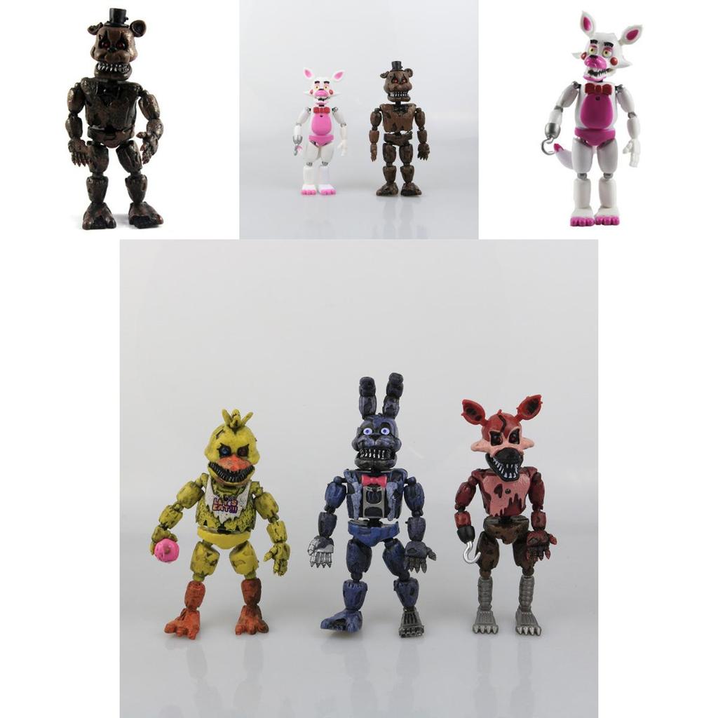 Charming 19cm Fnaf Five Nights At Freddy's 6pcs Collectible Figures For Children