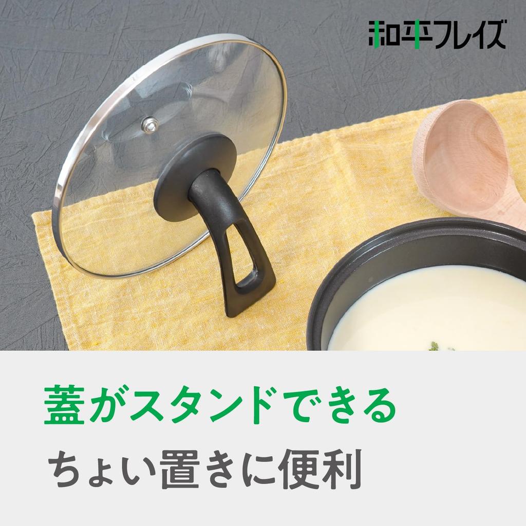 Wahei Freiz Non-stick Stainless Steel Saucepan, 16cm, Fluororesin Coating, PFOA-Free, IHGas Compatible, Stainless Steel RB-2888