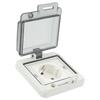 Standard IP66 Waterproof Wall Outlet Wall Mounted Concealed Plug Adapter Socket with PC Shell  16A
