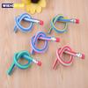 10 Pieces Cute Candy Color Soft Flexible Standard Pencils Stationery