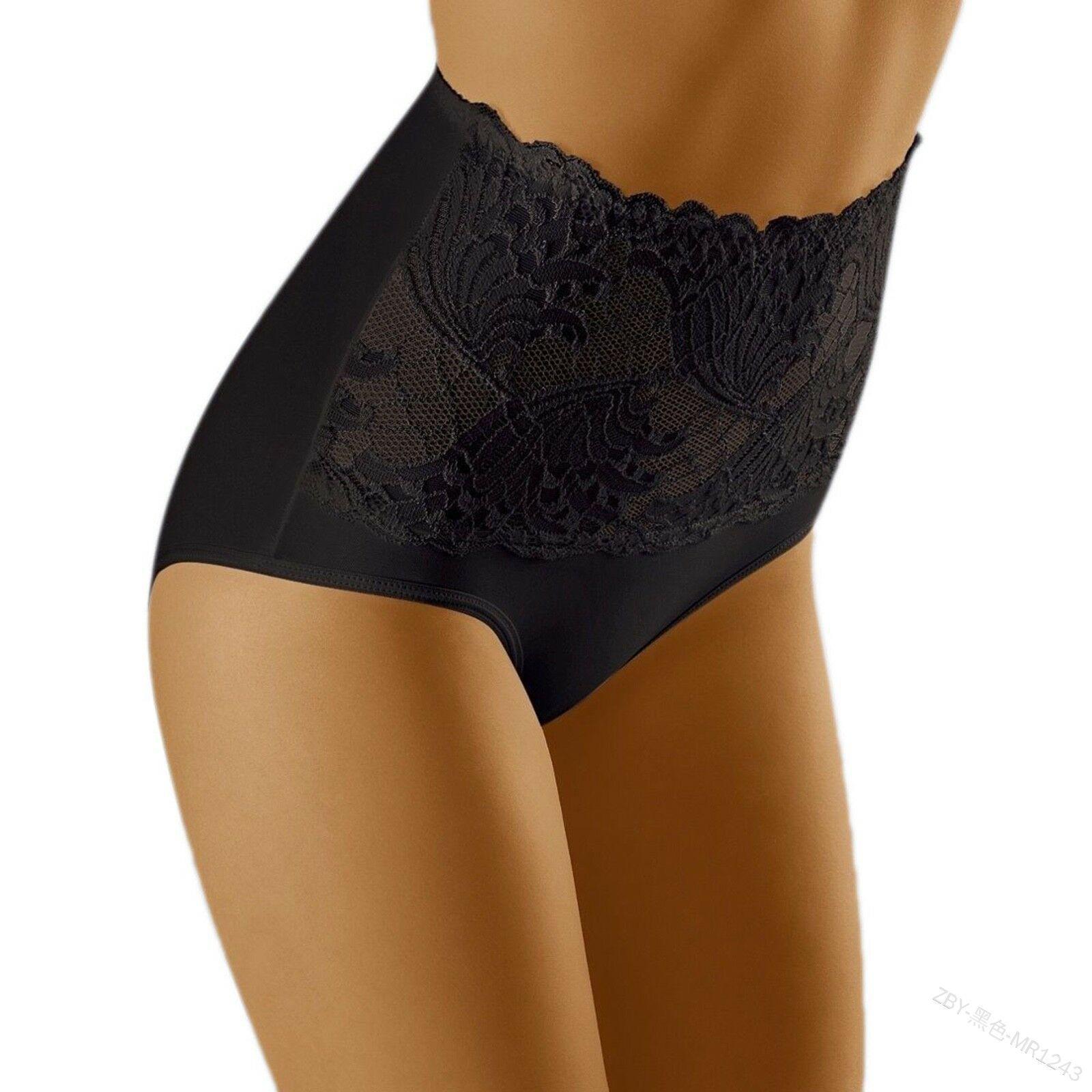 Women s High-Waisted Ultra-Soft Lace Tummy Control Panties 5X-Large