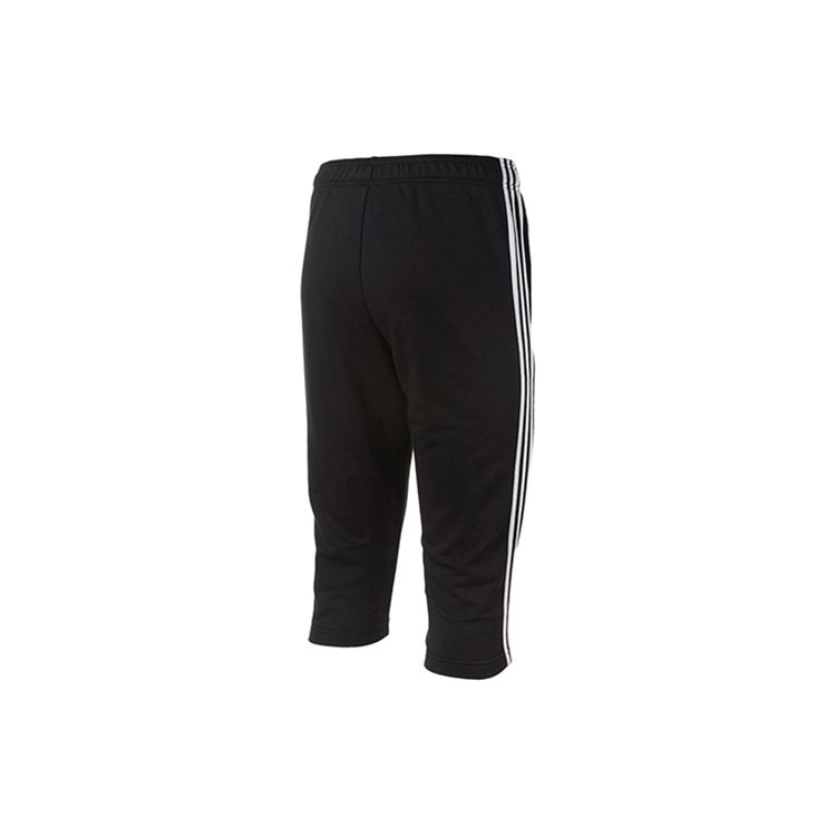 Adidas Essential 3-Stripes 3/4-Length Sports Pants Men Bottoms Black CG0770