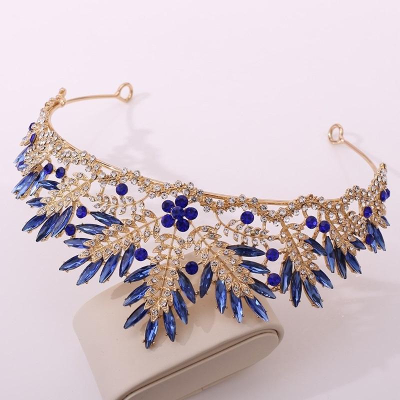 Crystal Wedding Tiaras for Women Queen Crowns Rhinestone Princess Tiaras Hair Accessories Quinceaneras Headpieces