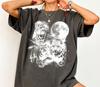 Vintage Snow Leopard Moon T-Shirt, Three Big Cats Wildlife Tee