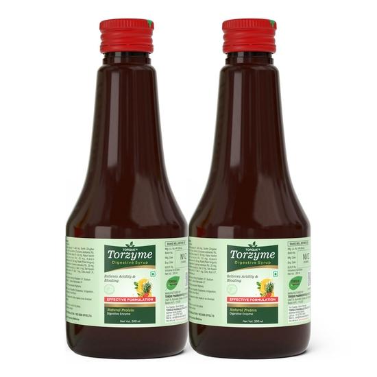 

Torque Torzyme Naural Protein Digestive Enzyme Syrup - 200ml (Pack of 2)