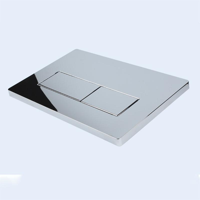 Upgrades Water Tank Button Panel Plastic Construction Easy Installs Strong Bathroom Flush Panel for Bathroom
