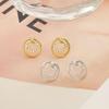 Korean Style Exquisite Diamond Stud Earrings for Women - S925 Silver, Simple Luxury, High-End Design