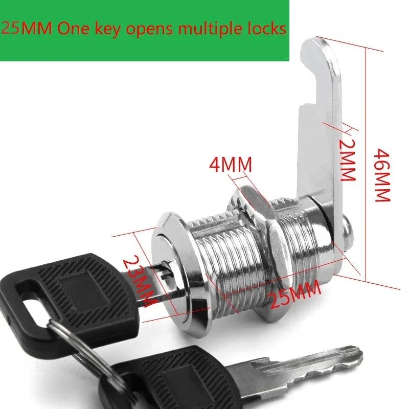 File/Goods/ Drawer Cabinet  Locks With 2 Keys Lock Furniture Hardware Door Cabinet Lock For Office Desk Letter Box Cam Locks