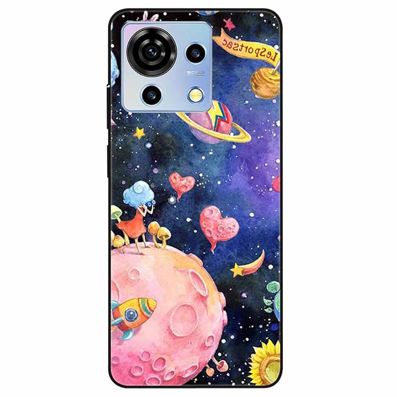 For ZTE Blade V50 Vita Case Phone Cover Shockproof TPU Soft Silicone Fundas for ZTE Blade V50 Vita V50Vita 6.75 Luxury Astronaut
