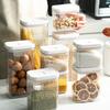 Plastic Sealed Jar,Transparent Leakproof,Moisture-Proof, Kitchen Organizer Storage Box for Pasta,Grain,Snack Food,Seasonings