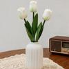 Artificial Tulip Flower Realistic Tulip Bouquet Faux Silk Flower Arrangement for Home Office Wedding Party Mother's Day
