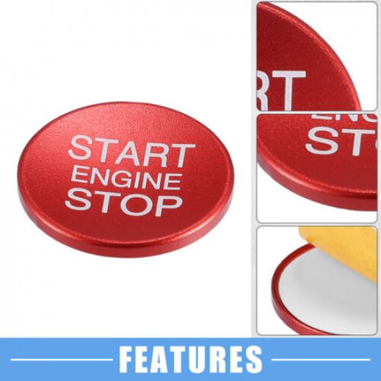 Start Stop Ignition Button Cover Sticker for Alfa Romeo Giulia Stelvio 2017-21