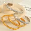 Hot-selling Titanium Steel Gold-plated Bracelet with Diamond Design Bracelet, Gentle and Sensual Wind, Simple