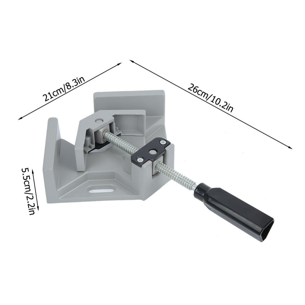 

Anti-Skid Single Handle Clamp Aluminum Alloy Right Angle Clamp Heavy Corner Clamp Metalworking
