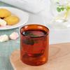 Colorful Egg Shape Double Wall Glass Cup Heat Resistant Tea Coffee Mug Drinkware