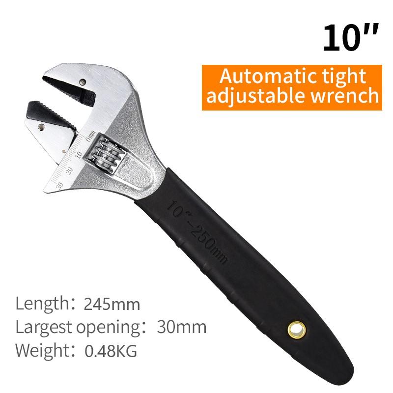 

Тріскачковий ключ LiTuiLi 8 10 Регульований розвідний ключ з нековзною ручкою Сантехнічний Ключ для труб для ванної кімнати Гайковий ключ 10inch