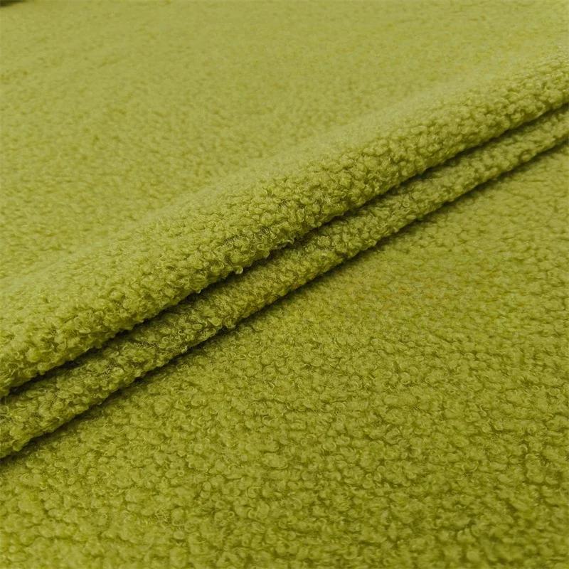 100x160cm Fur Plain Stretch Fabric for Children's Clothes Dolls Sewing Winter Coats White Teddy Hair Plush Cloth Smooth Drape