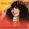 Super-potent hair care capsules support healthy hair, containing biotin, keratin, and vitamin D 120 capsules.