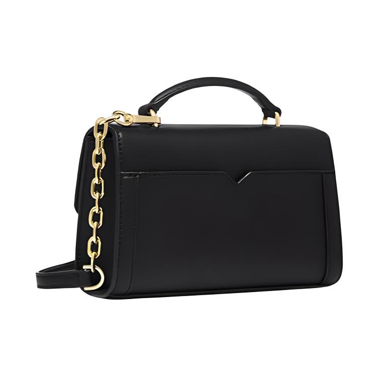 New MICHAEL KORS Cece Artificial Leather Box Bag, Shoulder Bag, Crossbody Bag, Handbag Trumpets Women's Black 35F2G0EC1O-001