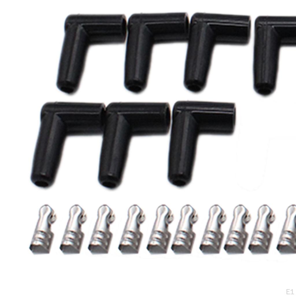 8.5mm Spark Plug Wires Directly Replace 135 45 Degree Boots Easy Installation High Performance for