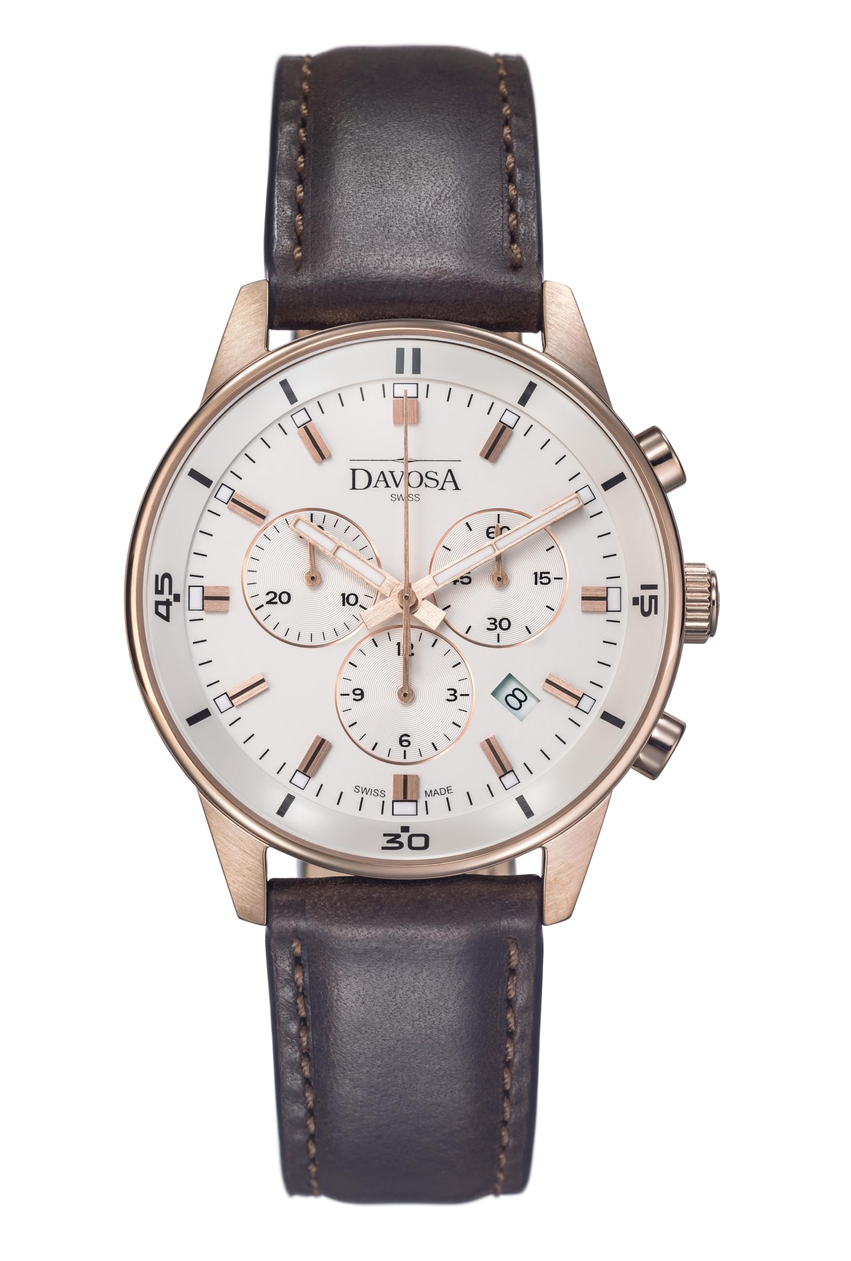 

Watch Chronograph Date Vireo Chronograph Swiss Made Brown [Davosa] 162.493.95 Men s