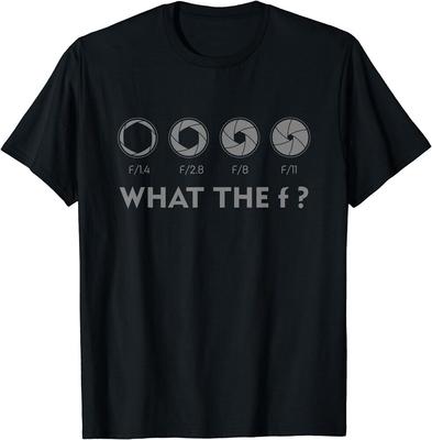 Lustige Fotografie Blende Objektiv Kamera Liebhaber Fotograf Unisex T-Shirt