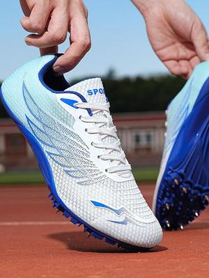 Unisex-Mid-Sprint-Laufschuhe mit durchgehenden Carbon-Plattenspikes für professionelle Wettkämpfe