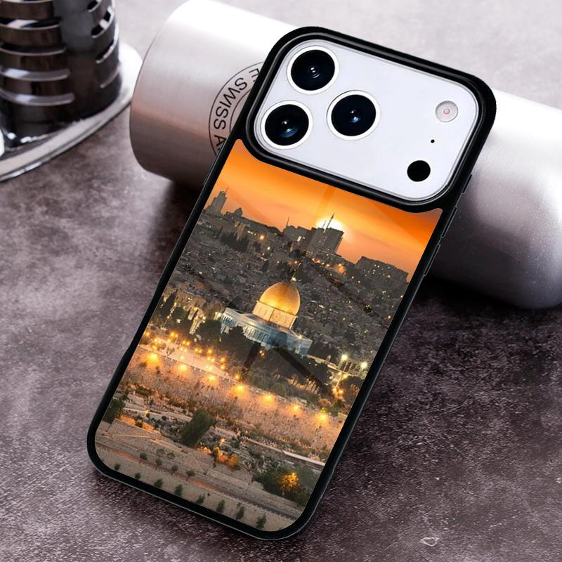 

Jerusalem Building soft Phone Case for iPhone 17 16 15 Pro Max Air 14 13 12 11 Plus Shockproof Cover iPhone 12 Pro Max