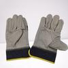 Yellow Leather Welding Gloves - Oil, Puncture, and Heat-Resistant Labor Protection