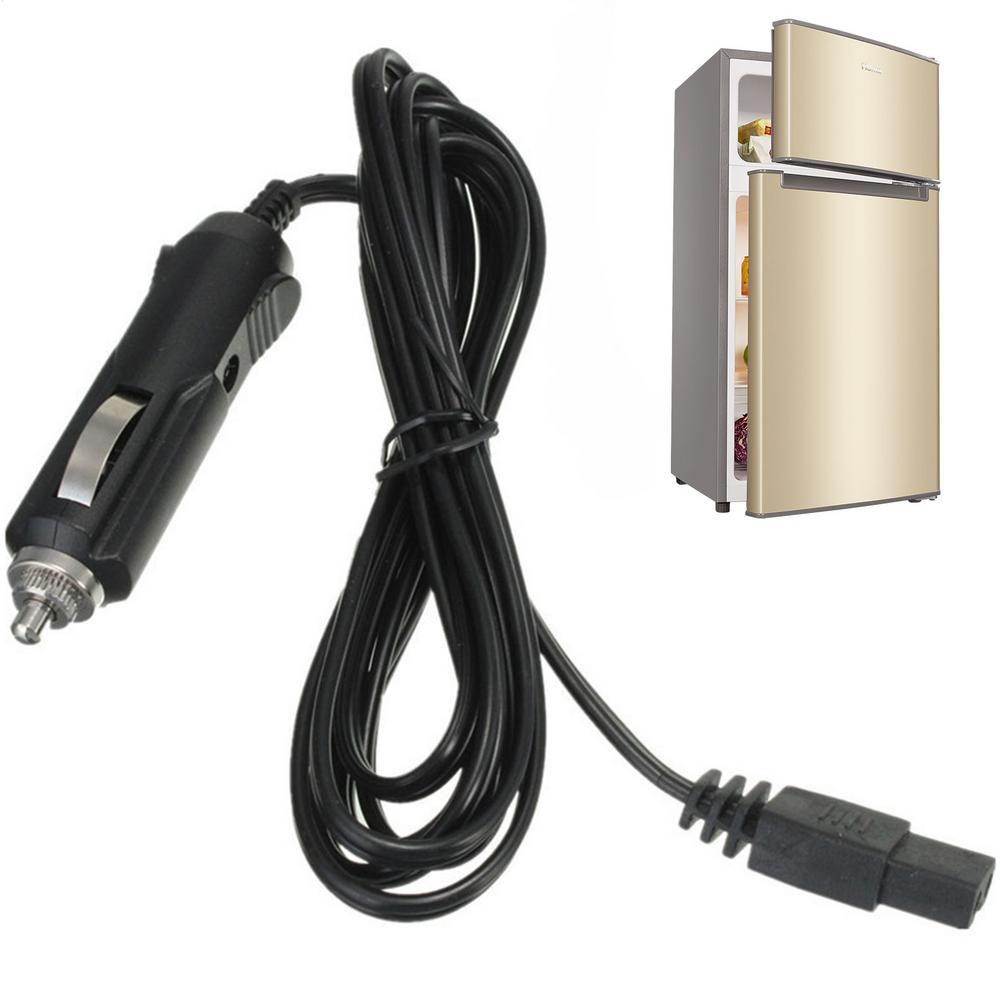 2m DC 12V 24v 2 Pin Car Mini Refrigerator Power Cord Plug Wire Replacement Auto Cigarette Lighter Socket Extension Cord