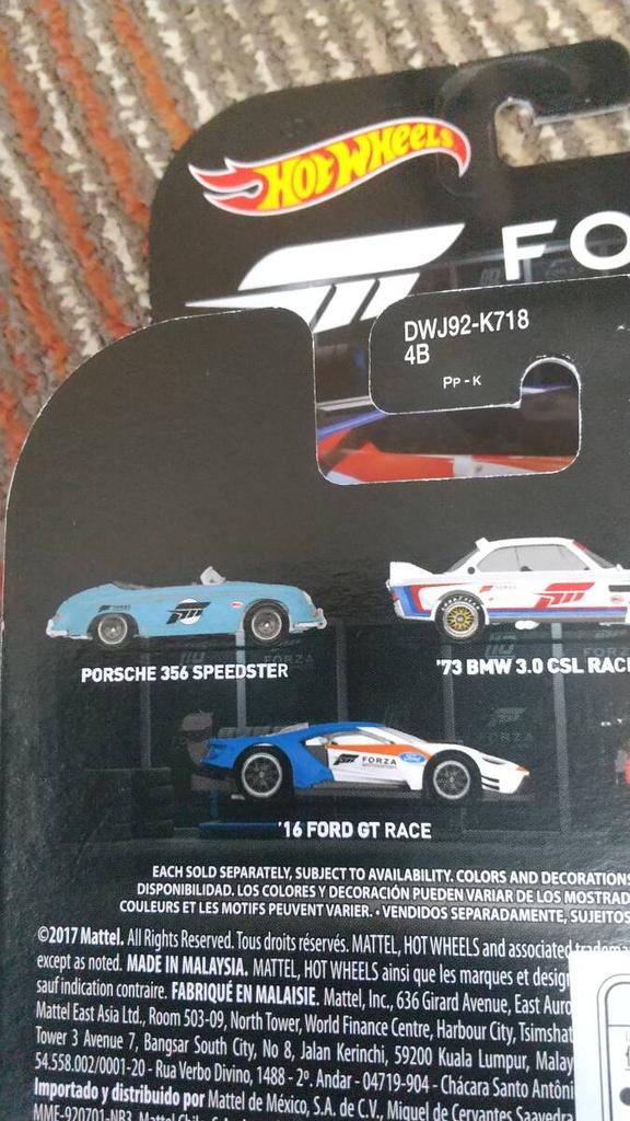 Hot Wheels FORD GT RACE of 1 4/5 (Set 2)