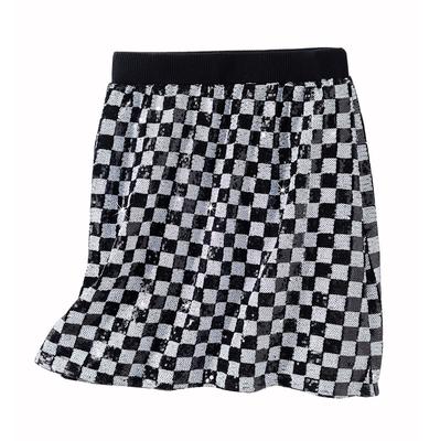 Yüksek Bel Kontrast Renk Ekose Mini Etek E-kız Bahar Japon Jupe Harajuku Faldas Mujer Moda C-227