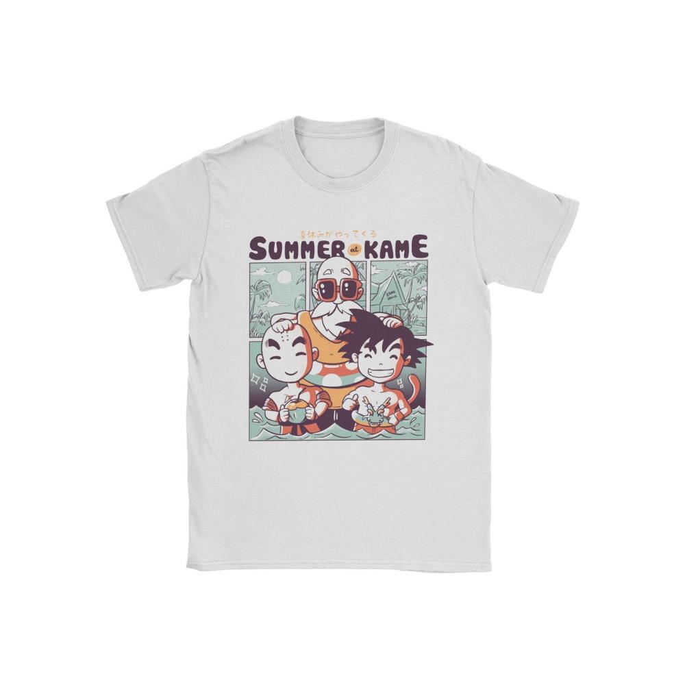 

Summer Kame T-Shirt,Soft Breathable & Fade-Resistant, Classic Fit for Daily Casual Wear XXL білий