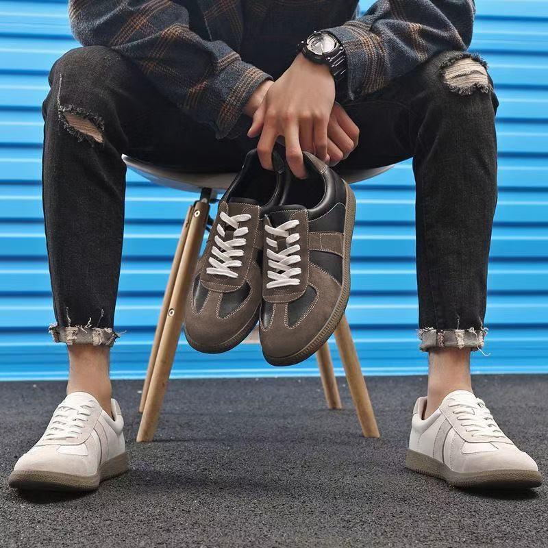 Comfortable Soft-soled Casual Single Shoes Men's New Lace-up Low-top Dexun Shoes Men's