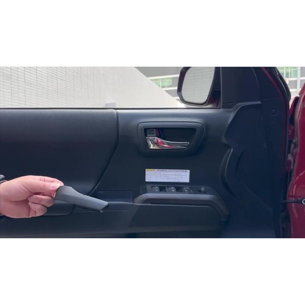 Matte Black ABS Interior Inner Door Handle Cover Trim For Toyota Tacoma 2016-22