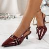 Fashion Summer New Women Casual Fashion Sexy Sandals Pointed Toe High Heel Shoes Woman Shallow Elegant Designer Sandals Zapatos De Mujer