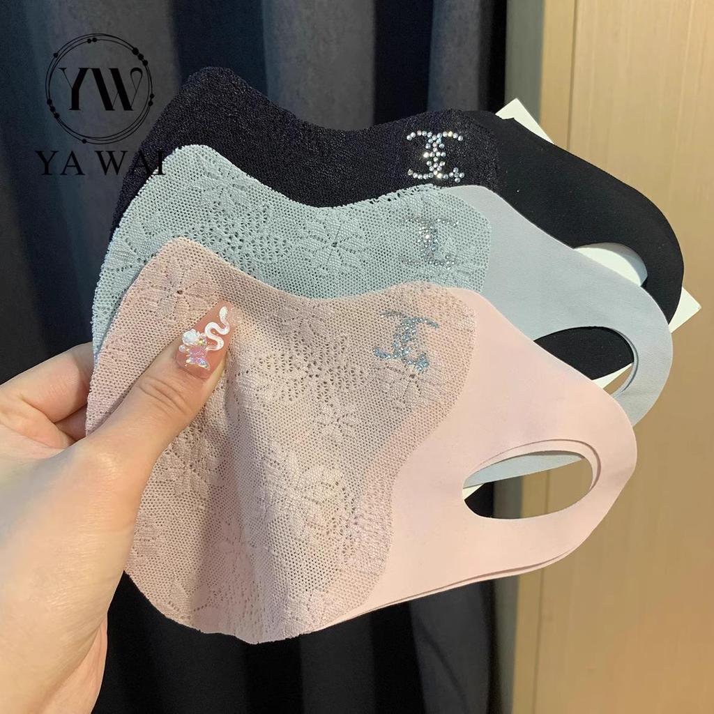 3D Ice Silk UV Protection Lace Face Mask with Eye Corner Guard