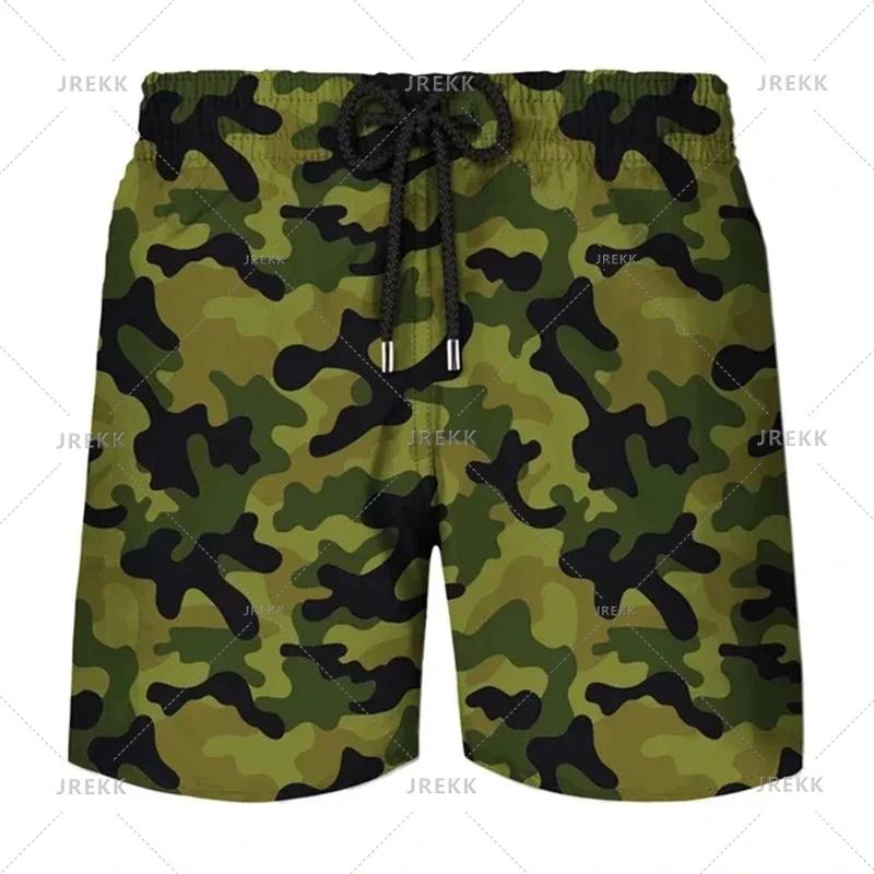 Soldier Camouflage Boxing Muay Thai Kickboxing Shorts 3D Print Training Unisex Men Women Quick Dry Fitness Gym Sport Workout Casual Streetwear