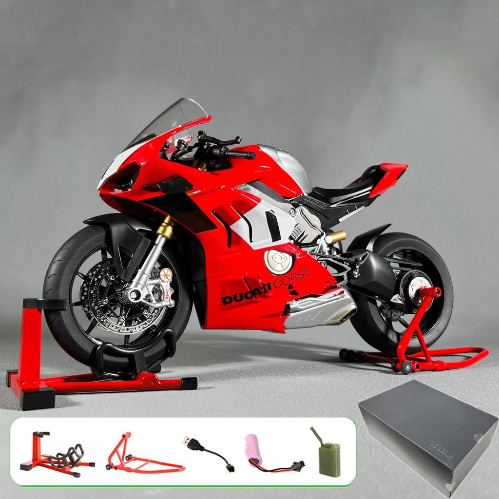 1:6 1:9 Kawasaki H2R Bootable Sprayable Dynamic Alloy Metal Diecast Motorcycle Model Sound And Light Birthday Gift Box For Boy