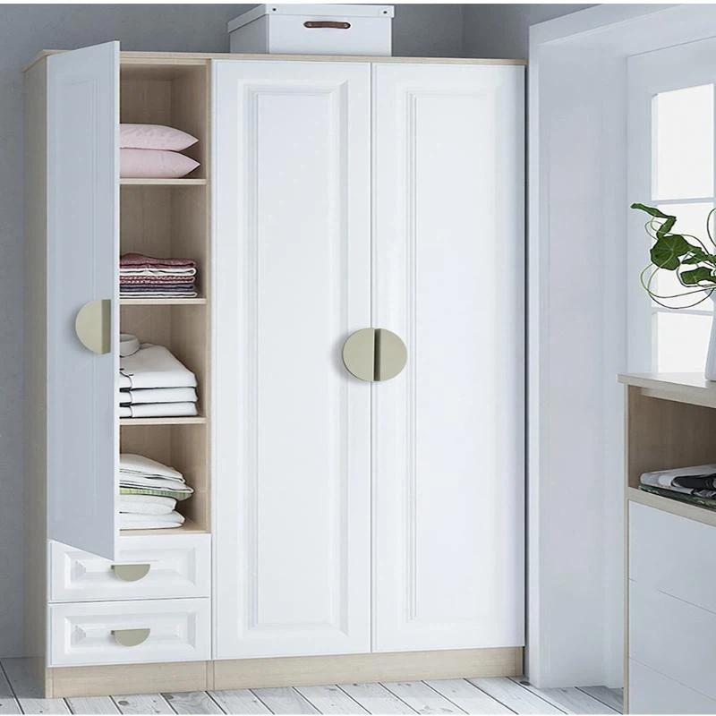 Maniglie colorate per mobili da cucina, pomelli per ante di armadi e cassetti, semicircolari, stile crema, maniglie colorate per camera dei bambini, abbinamento