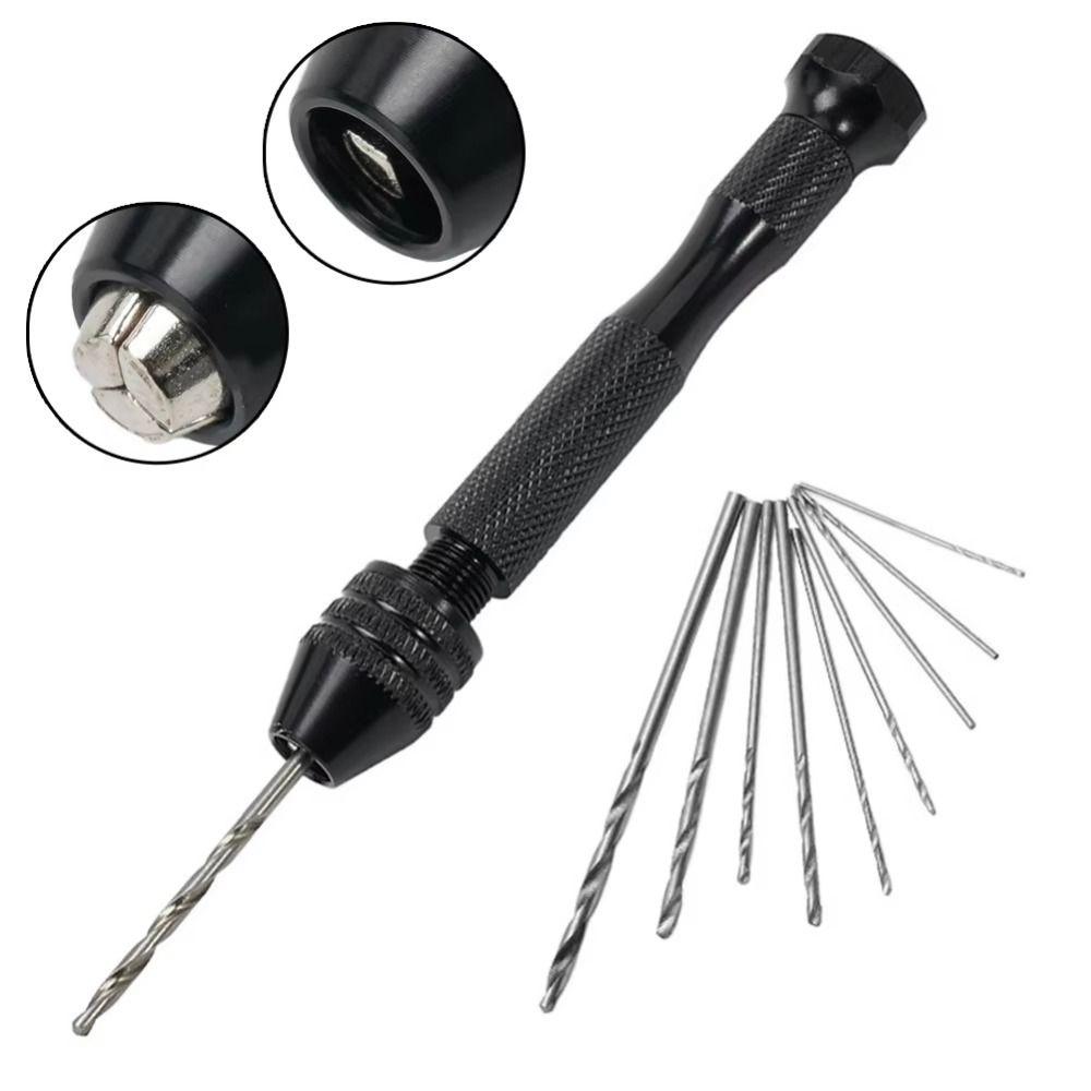 0.6-3mm Hand Twist Drills Set Micro Twist Mini Hand Drill Rotary Tool  Jewelry Making