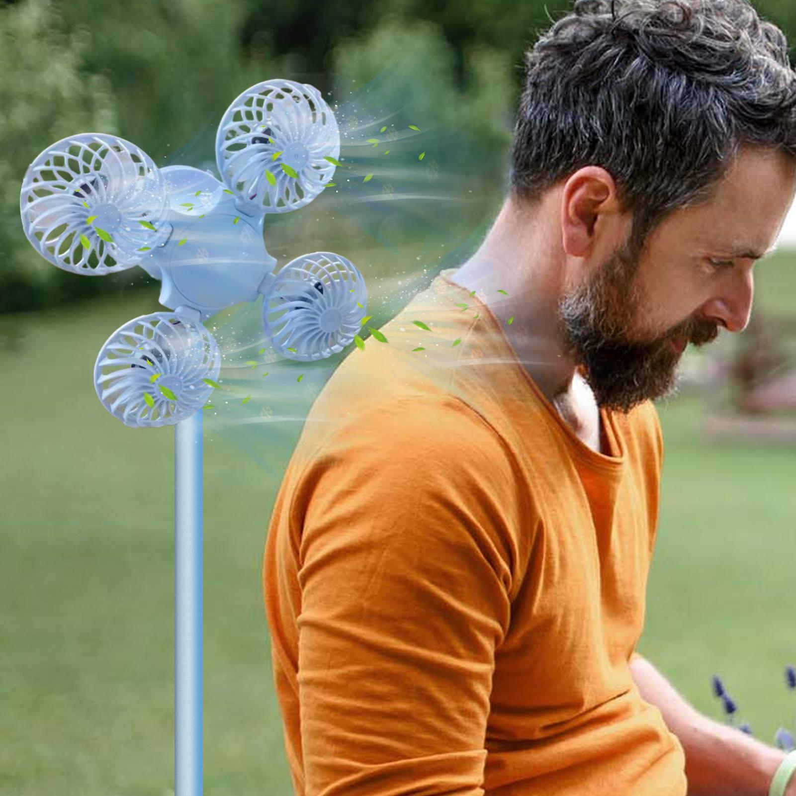 

Camping Lanterns With Fan Portable Solar Ceiling Fan Lanterns Camp Accessories Small Ceiling Light Strong Wind CN